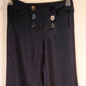 Mac & Jac Navy Button Dress Pants Women Size 4